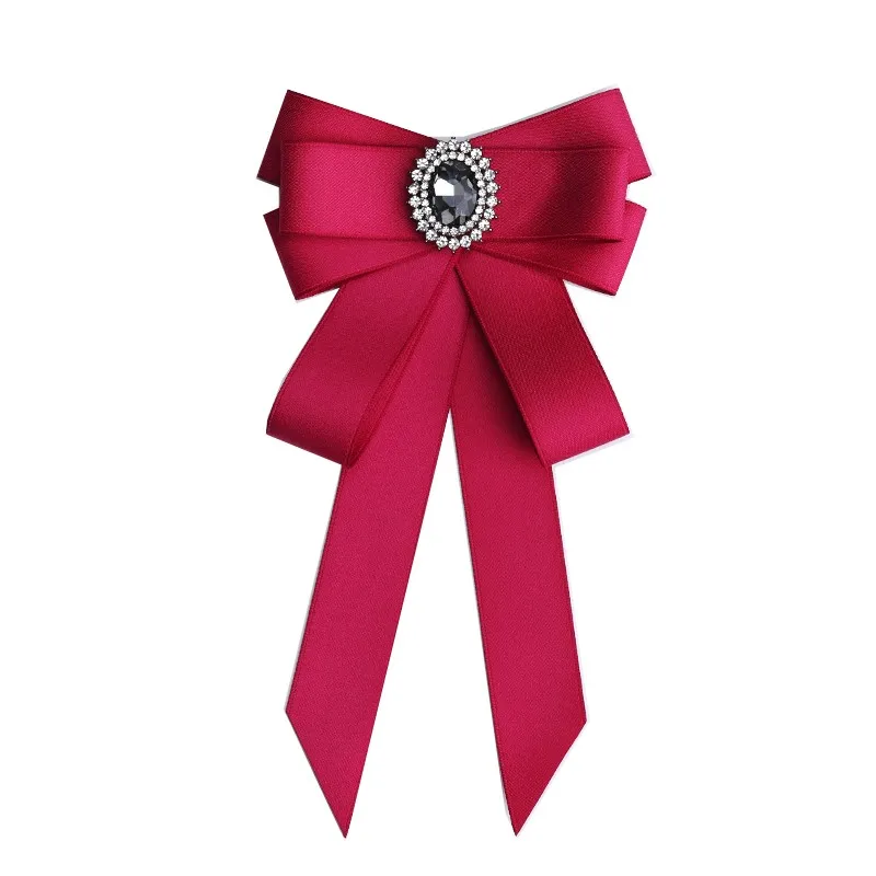 Handgemachte Mode neue Schmetterling Knoten Band Diamant Fliege College weiß Strass Süßigkeiten Farbe Fliege Geschenk für Schulmädchen Krawatte – Detail 25