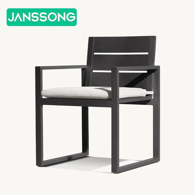 

Resort Outdoor Furniture Set Garden Table and Chairs Hotel Dining Chairs Set Hotel Outdoor Aluminum Dining Set