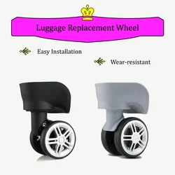 W137 Luggage Universal Wheels Part Trolley Box Pulley Replacement Casters New Upgrade Materials Detachable Maintenance Wheels