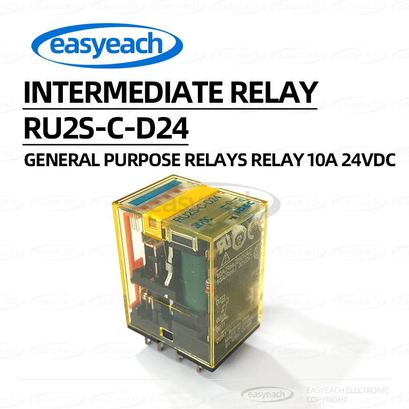 RU2S-C-D24 Universal Relay 24V Small DC Intermediate Relay