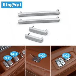 Car Left Right Door Window Lifter Switch Button Cover Chrome Strip Trim Replacement For BMW 7 5GT X5 Series G11 G12 F07 F15