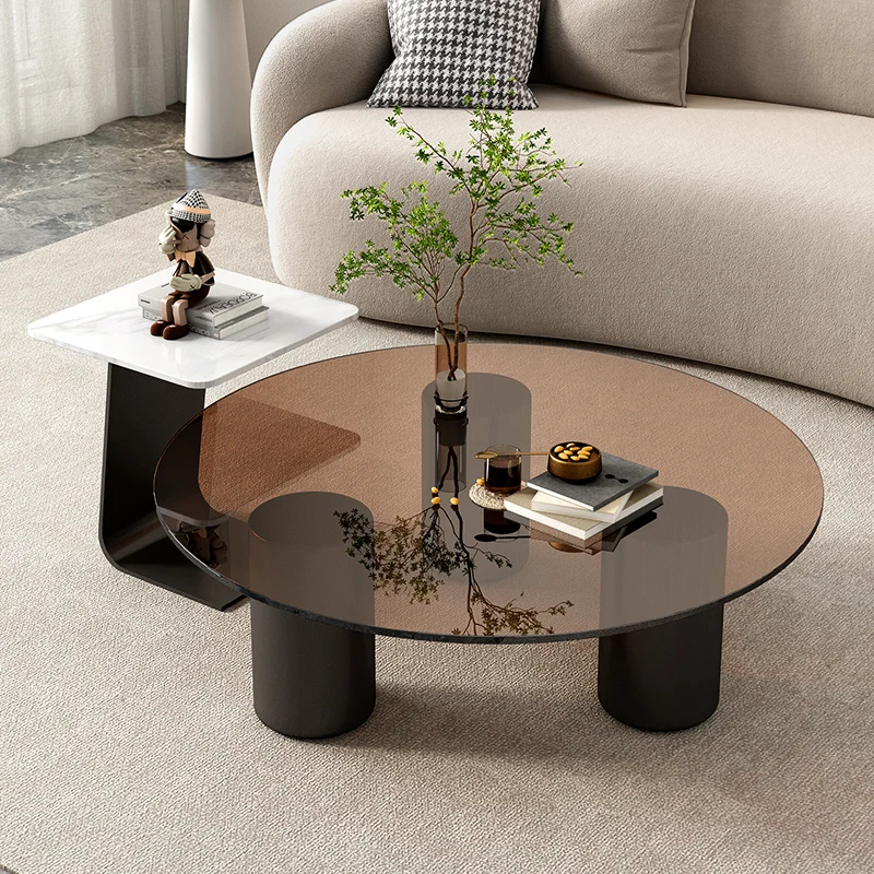 -hhSpace Saving Vintage Coffee Table Creative Storage Luxury Simple Side Table Elegant Design Table Living Room Furniture*