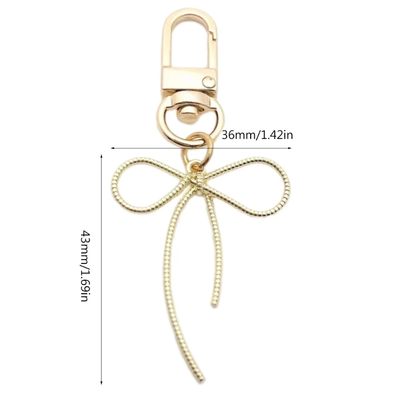 Bows Keychain Butterfly Knot Pendant Keyring Stylish Mobile Phone Accessory