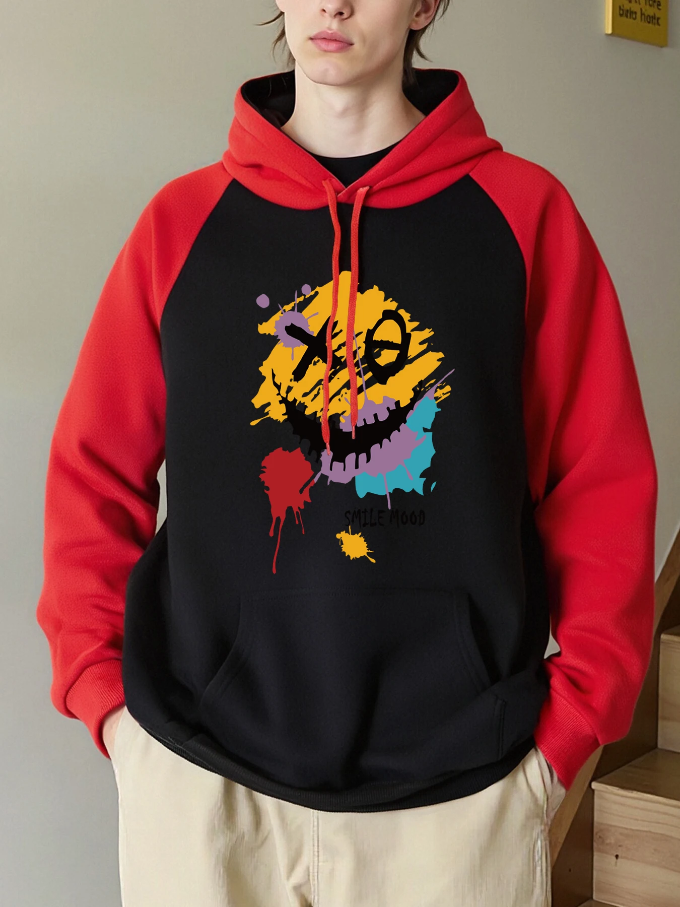 Street Fashion Graffiti - Smilemood Graffiti Design Männer Raglan Hoody