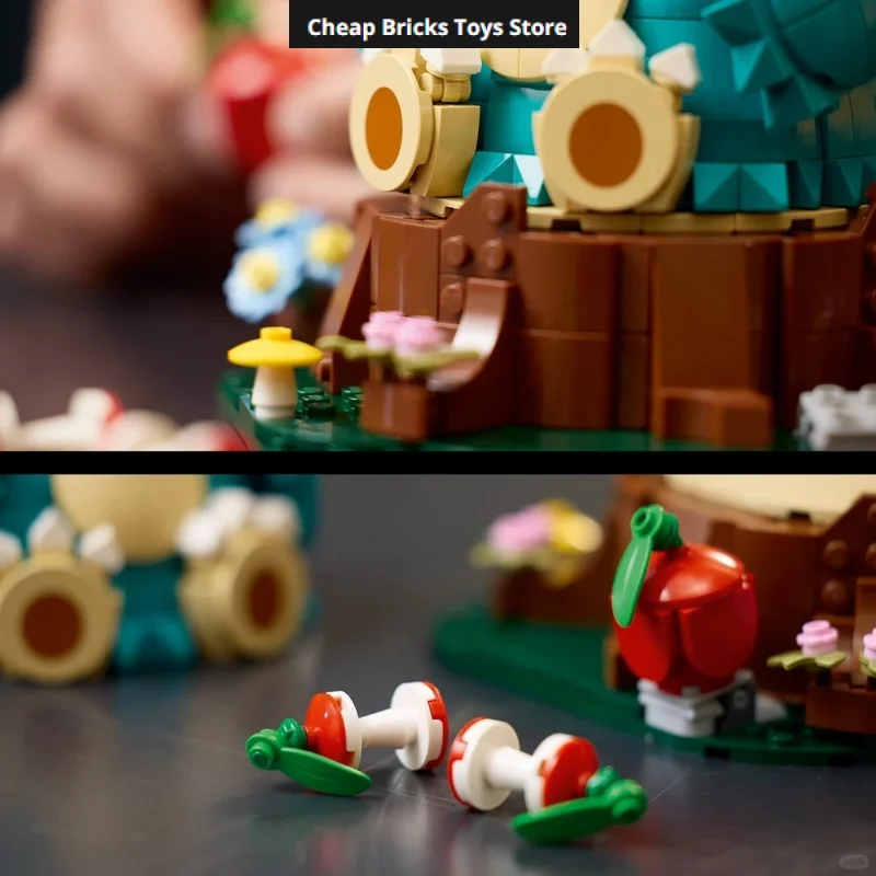 Posable Animated Beast 2026 757pcs Fantasy Chubby Bear Display Model Building Blocks Bricks Christmas Toy for Family Decor Gifts
