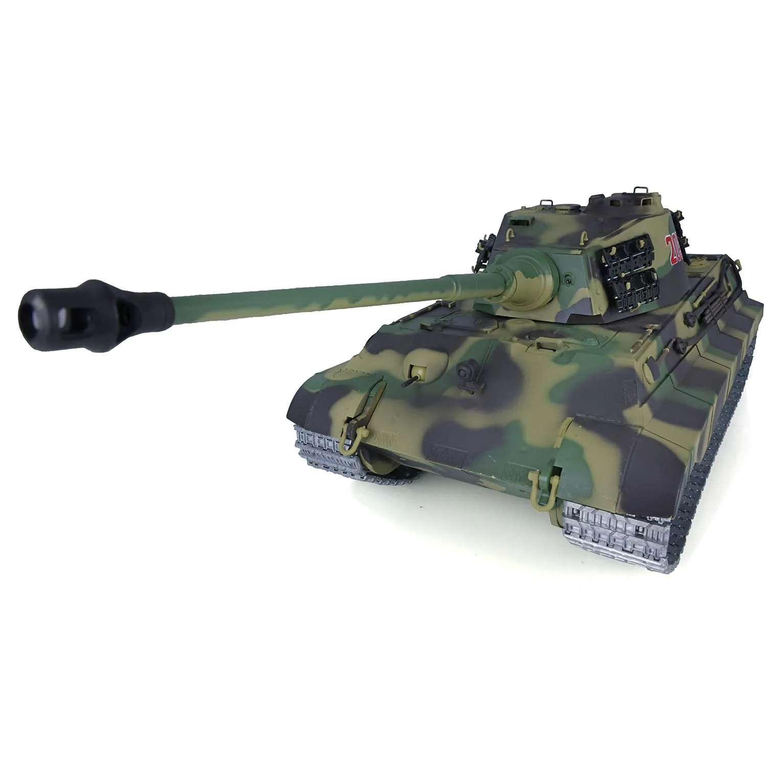 Henglong 1/16 7.0 RC Tank 3888A Customized King Tiger Electric Wireless Control Tanks Model Metal Wheels Barrel Recoil