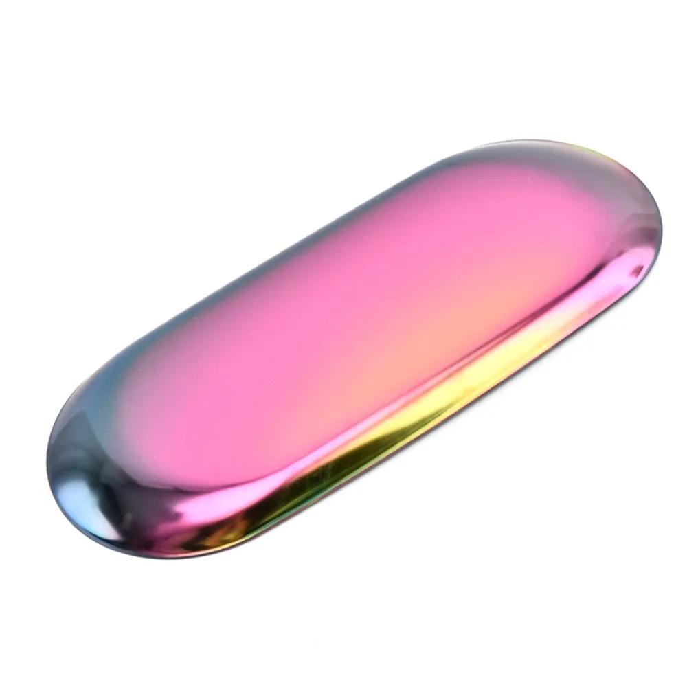 Stainless Steel Tray Disinfection Plate Eyebrow Lip Tattoo Sterilization Thickened Nail Artist Tattoo Needle Ink Cup Storage