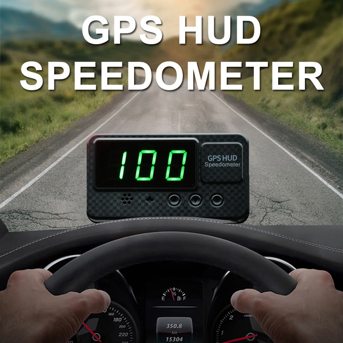 Universal GPS Head Up Display Speedometer Odometer Digital Speed Display MPH over Speed Alarm Clock for Vehicles C60S