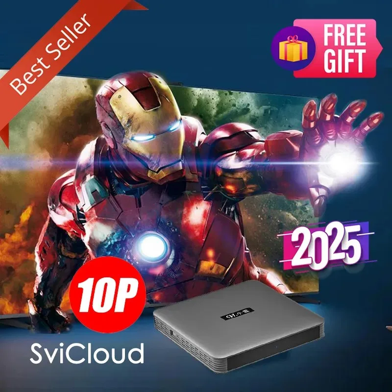 [Genuíno] NOVA CHEGADA SviCloud 10P tv box 2025 Android 12 atualização de 9P quente no Reino Unido Japão Singapura Coréia EUA Canadá frança NZ
