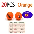20 piezas de color naranja