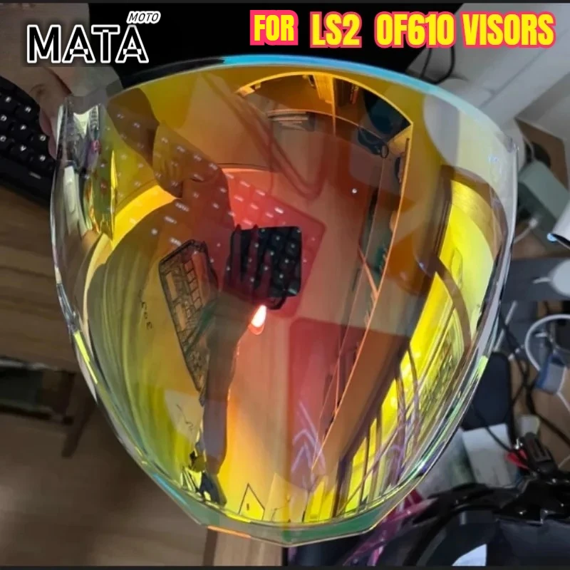 

For LS2 OF610 Visors Motorcycle Electric Vehicle Helmet OF610 Anti-sun Day and Night Universal Color Lens Helmet Accessories