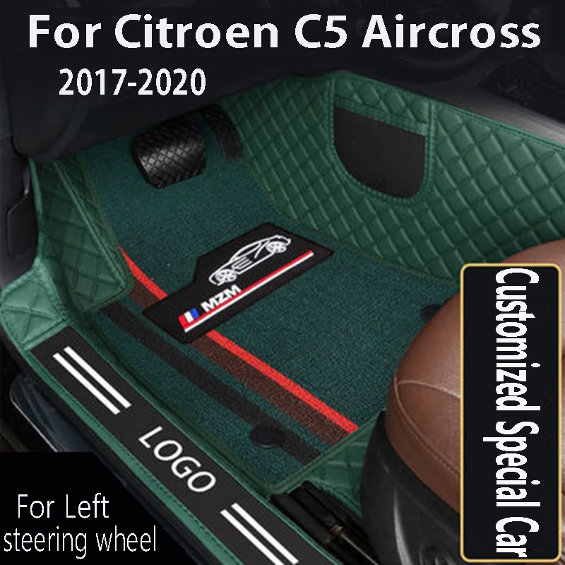 Car Carpets Leather Dash Rugs Auto Styling Parts Car Floor Mats For Citroen C5 Aircross 2017 2018 2019 2020