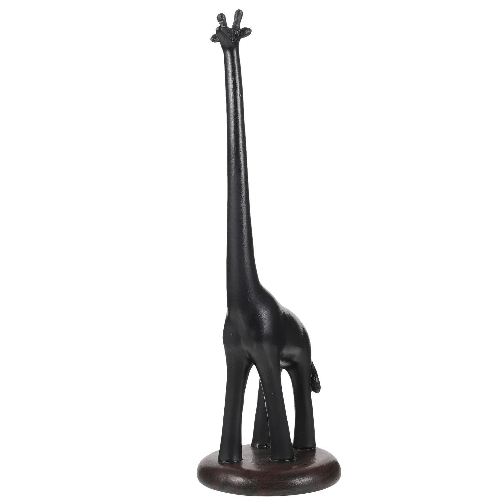 

Giraffe Paper Towel Holder Tissue Rack Table Desktop Stand Toilet Holders Standing Synthetic Resin Rolling