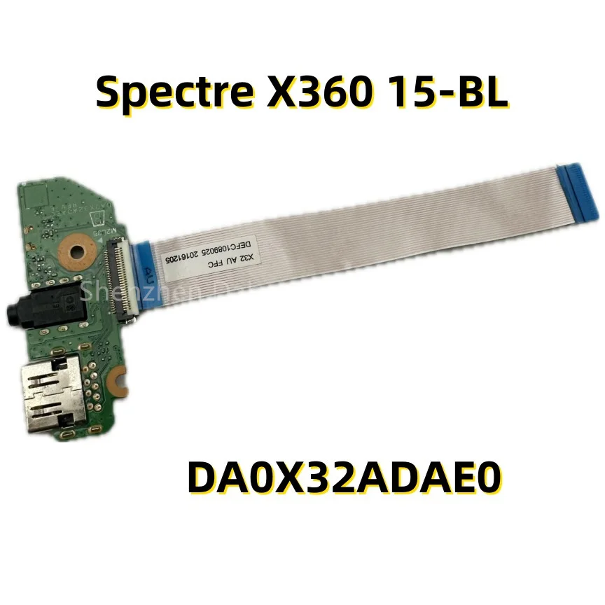 

DA0X32ADAE0 For HP Spectre X360 15-BL Power Button Audio Jack USB Board With Cable 913006-001