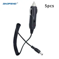 5pcs Baofeng DC 12V Car Charger Cable Spring Cord Line for Two Way Radios Walkie Talkie UV-5R 5RE PLUS UV5A+ Baofeng Accessory