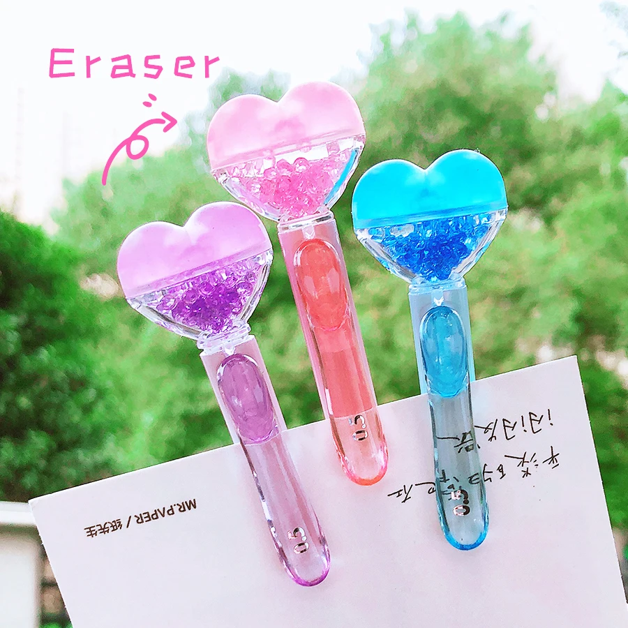 

Heart Cute Mechanical Pencil 0.5mm Cartoon Automatic Pencil Kawaii Press Pen Korean Stationery School Office Supplies Kids Gift