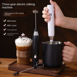 Baking Milk Stirrer Electric Beater Home Gadgets USB Rechargeable 2-in-1 Electric Egg Beater Mini Blender Cake Mixer Frother Bar