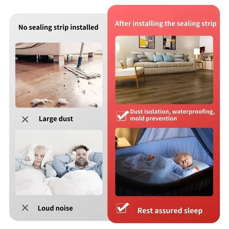 1 لفة 5 متر نافذة الباب شريط عازل DIEP ذاتية اللصق رغوة صوتية شريط عزل الشريط العزل يندبروف المطاط السير الوقائي #3