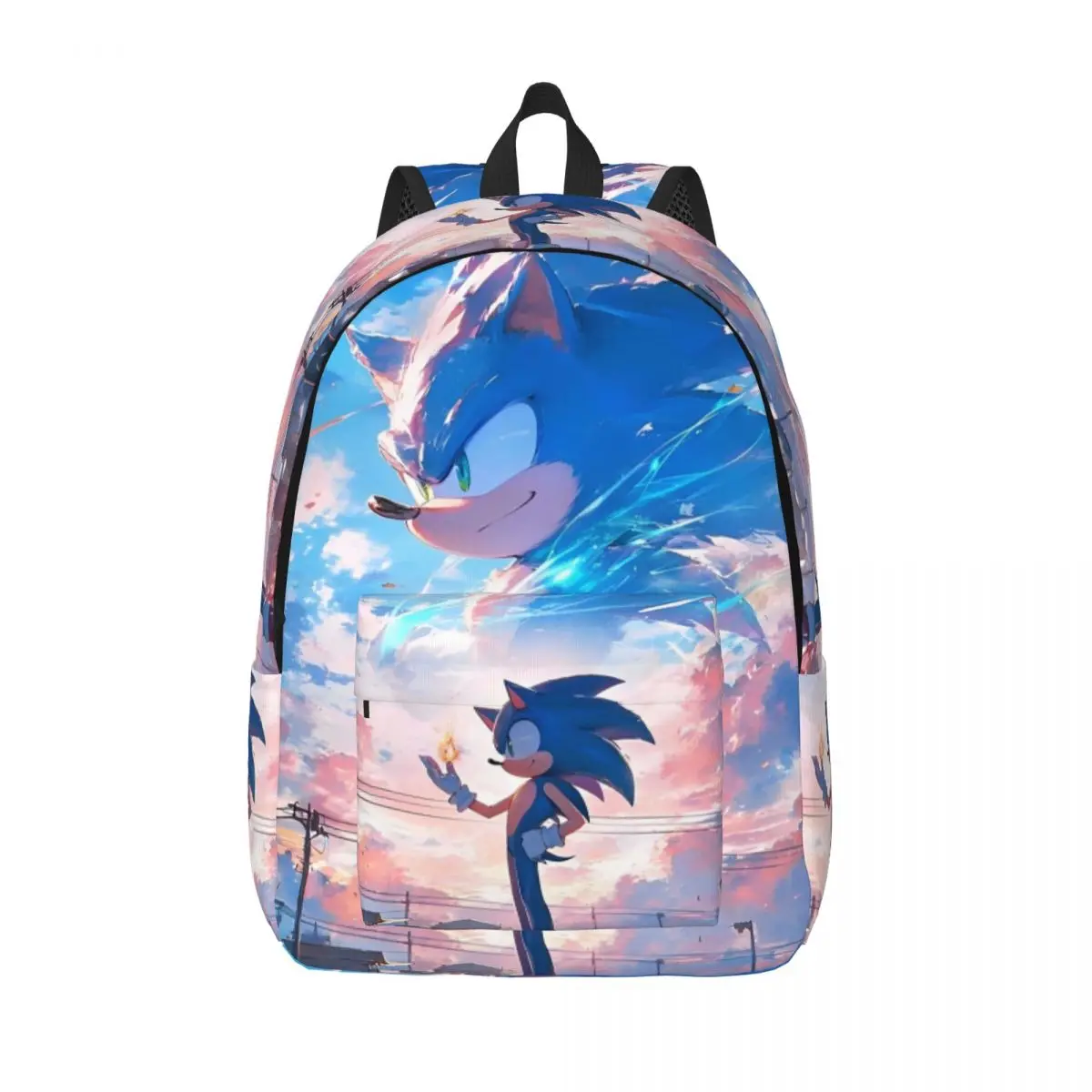 S-Sonics The Shadows Hed gehog Fashion Backpack Durable Student Work Daypack for Men Women Laptop Computer Canvas Bags