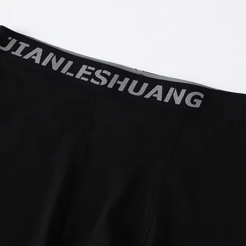 1/5 Pcs Men's Black And White Classic Cycling Long Underwear Multi-size Running Fitness Comprehensive Training Shorts Teenagers 6