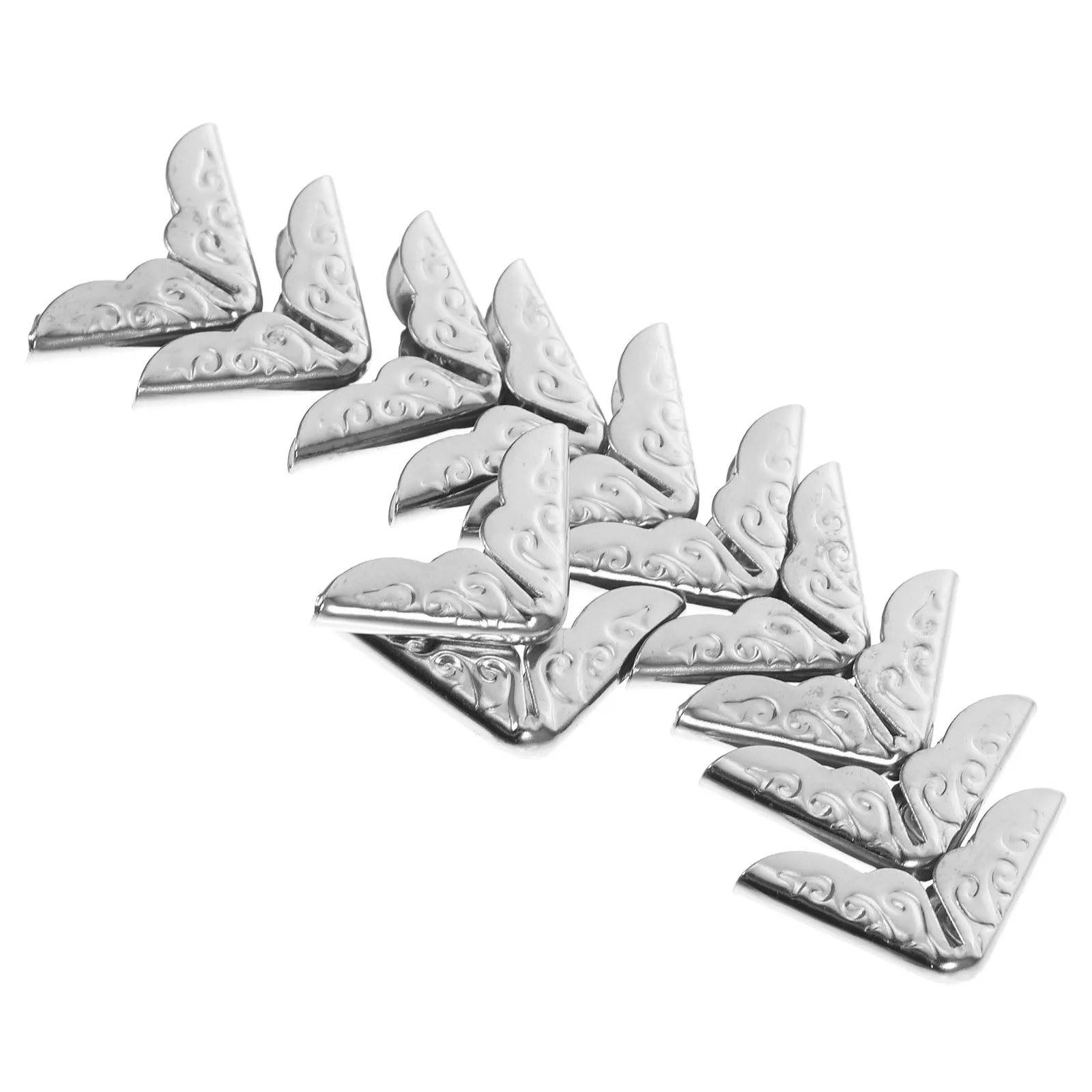 

50pcs Metal Book Corners Protector Vintage Style Decorative Corner For Album Scrapbooking Notebook Folder Diy Crafts School