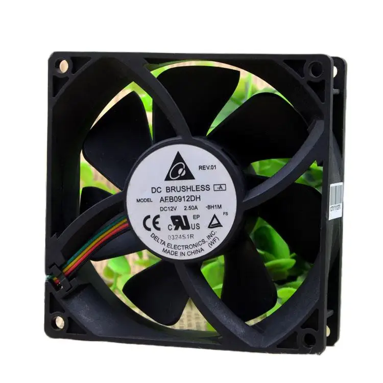 

Delta Delta Afb0912dh 12v 2.5a 9025 9cm Double Ball Four-Wire PWM Violent Fan