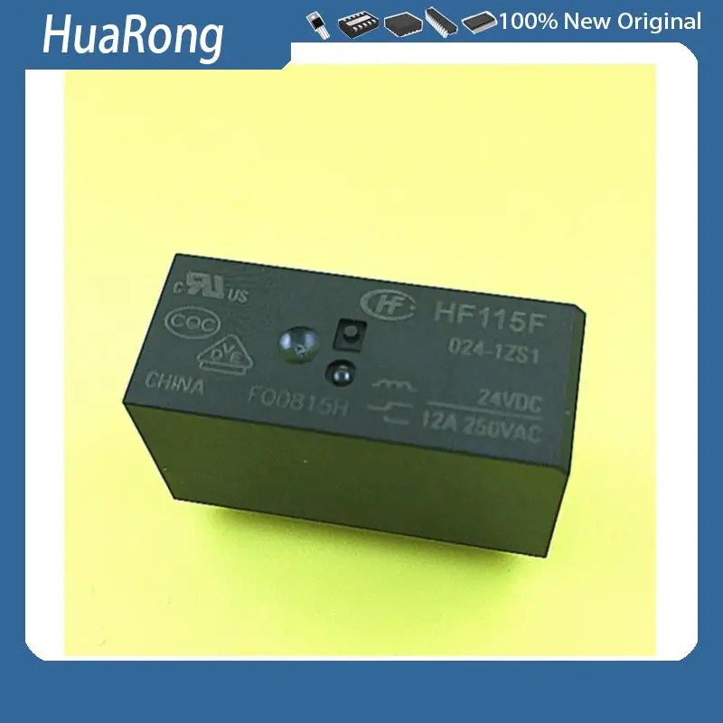 

Новый 10 шт./лот HF115F-024-1ZS1 JQX-115F-024-1ZS1 JQX-115F 024-1ZS1 5PIN 12A 250 В переменного тока