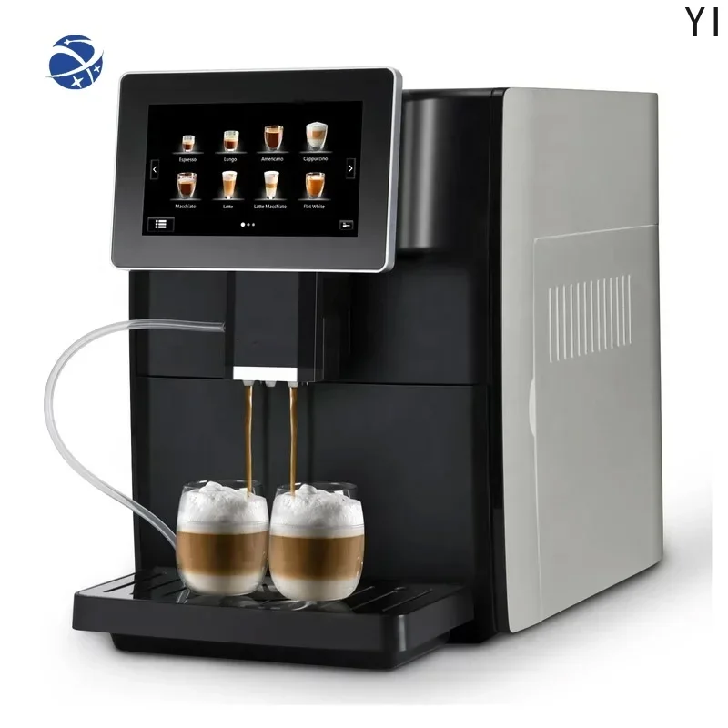 YYHCFully Automatic Coffee machine Digital Intuitive Touch screen commercial and home espresso coffee machine with milk