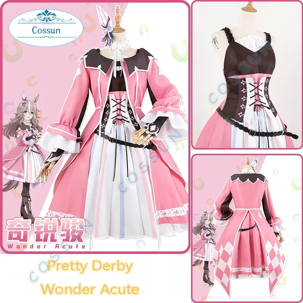 

Игра Pretty Derby Косплей Wonder Acute Косплей Костюм Платье Хэллоуин Вечеринка Костюм Карнавальная Униформа Аниме Одежда