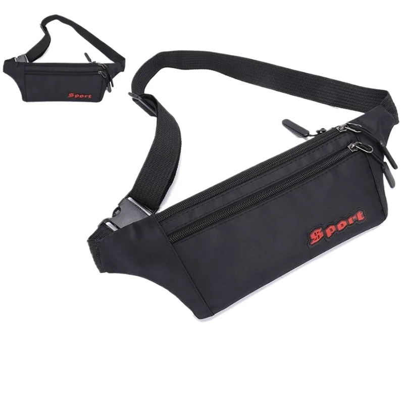 

Anti Theft Hidden Pocket Running Waist Bag Waterproof Nylon Sports Belt Pack Men Women Gym Large Phone Pouch Multi Slot Quick