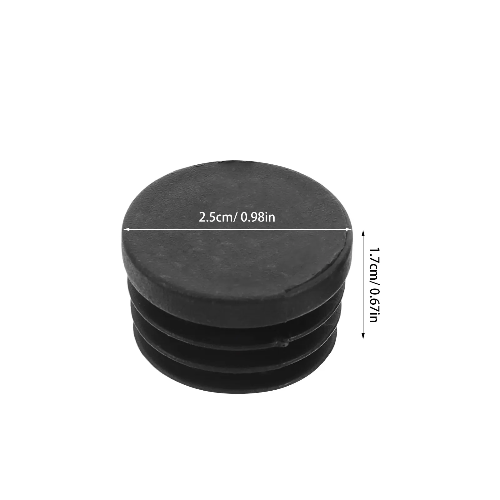 20Pcs Plastic Tube End Caps Round Pipe Plugs Protective Furniture Leg Covers for Patio Garden Tubing Accessories Replacement - view 3