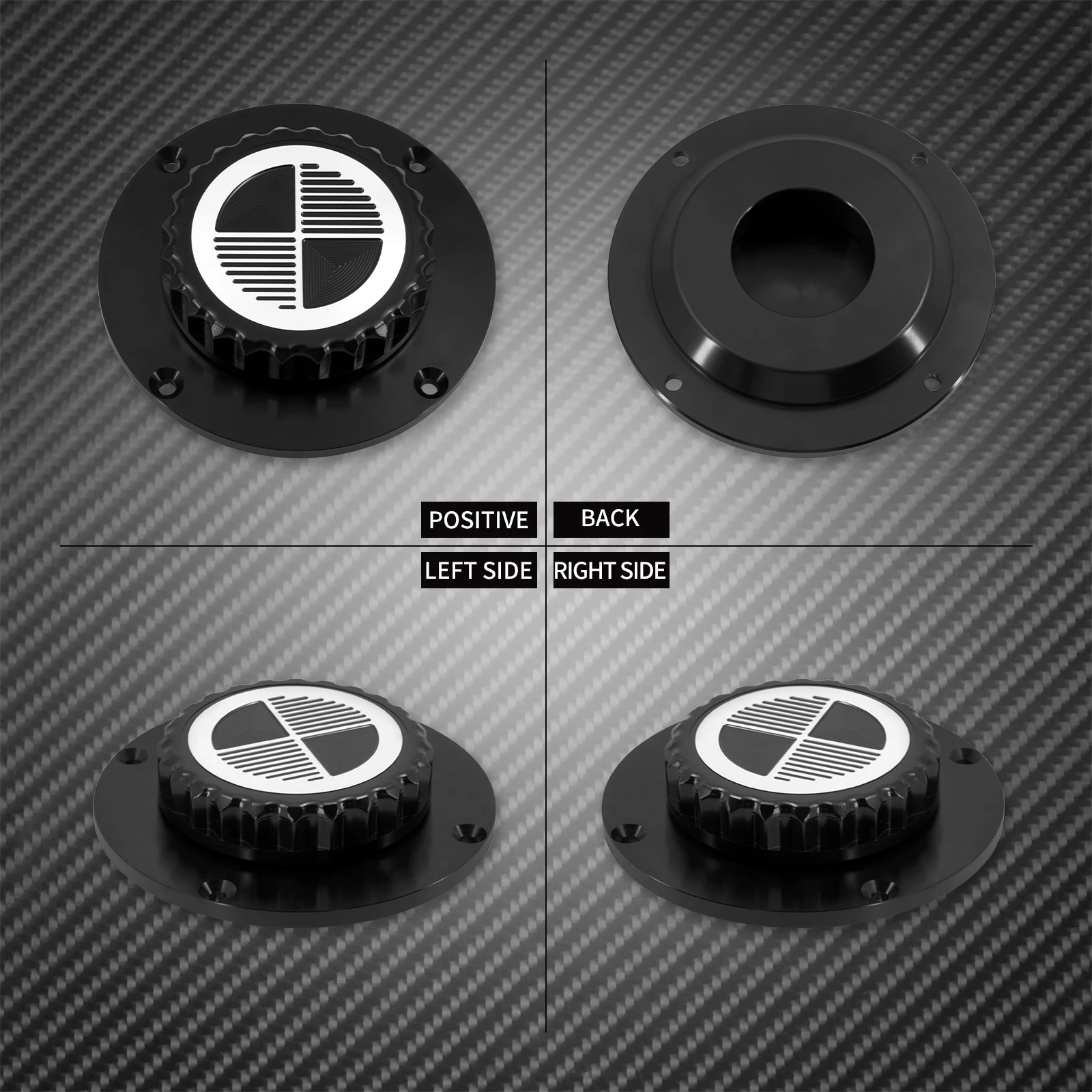 Motorcycle Fuel Tank Cap CNC Oil Cap Fuel Petrol Gas Tank Cover For BMW K Series K75 K100 K1100 Protector Cover Black Chrome