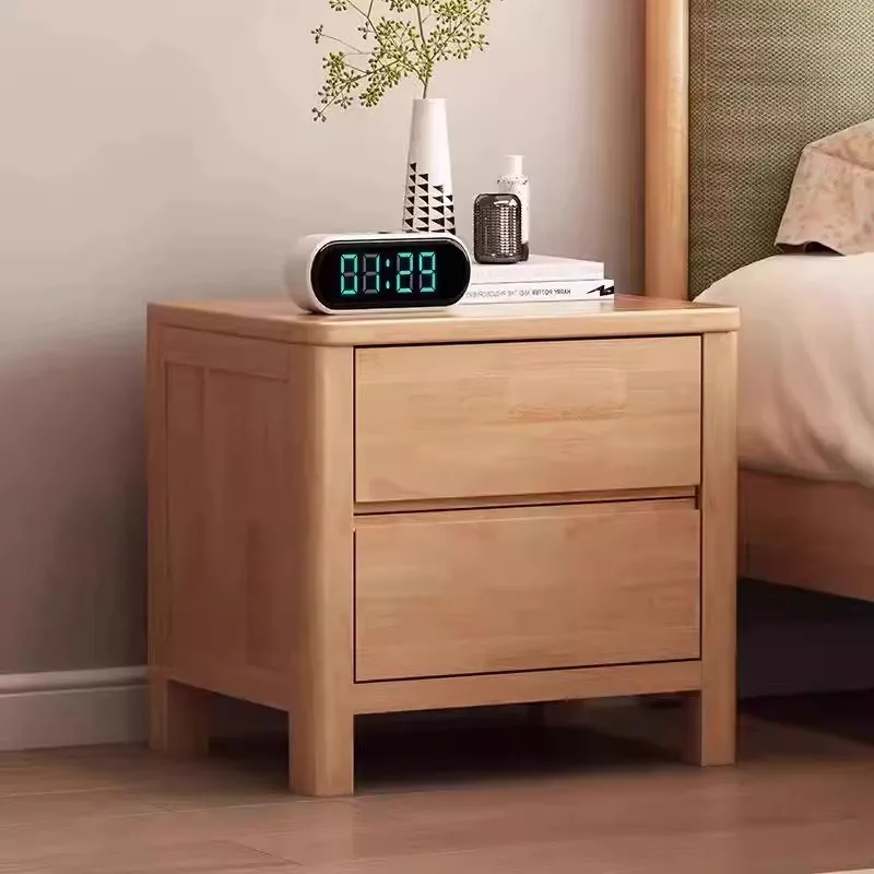 

Wood Bedroom Bedside Table Mobile Cabinets Small Librero Drawers Luxury Nightstand Storage Mesa De Cabeceira Hotel Furniture
