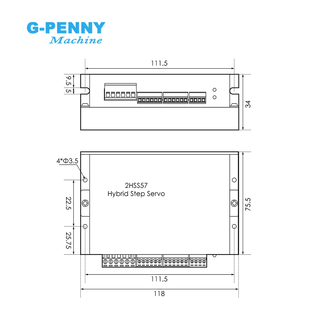 G-Penny JMC Nema23 1.2N.m Closed Loop Stepper Motor Hybrid Stepper Servo Motor DC/AC  86J1854EC-1000-LS 2HSS57-A-5