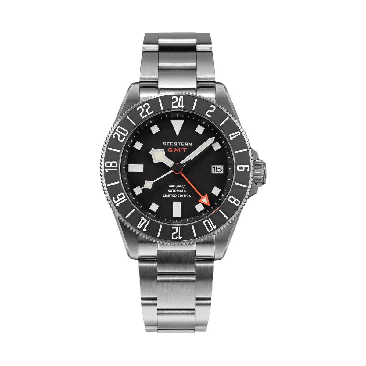 SEESTERN Diver Man Watch Titanium Automatic GMT Mechanical