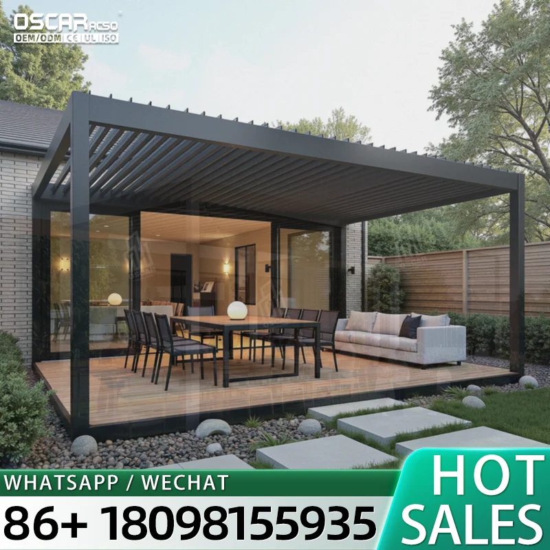 Penutup Louvered Tenaga Surya  - Smart Garden Design ulasan dan harga