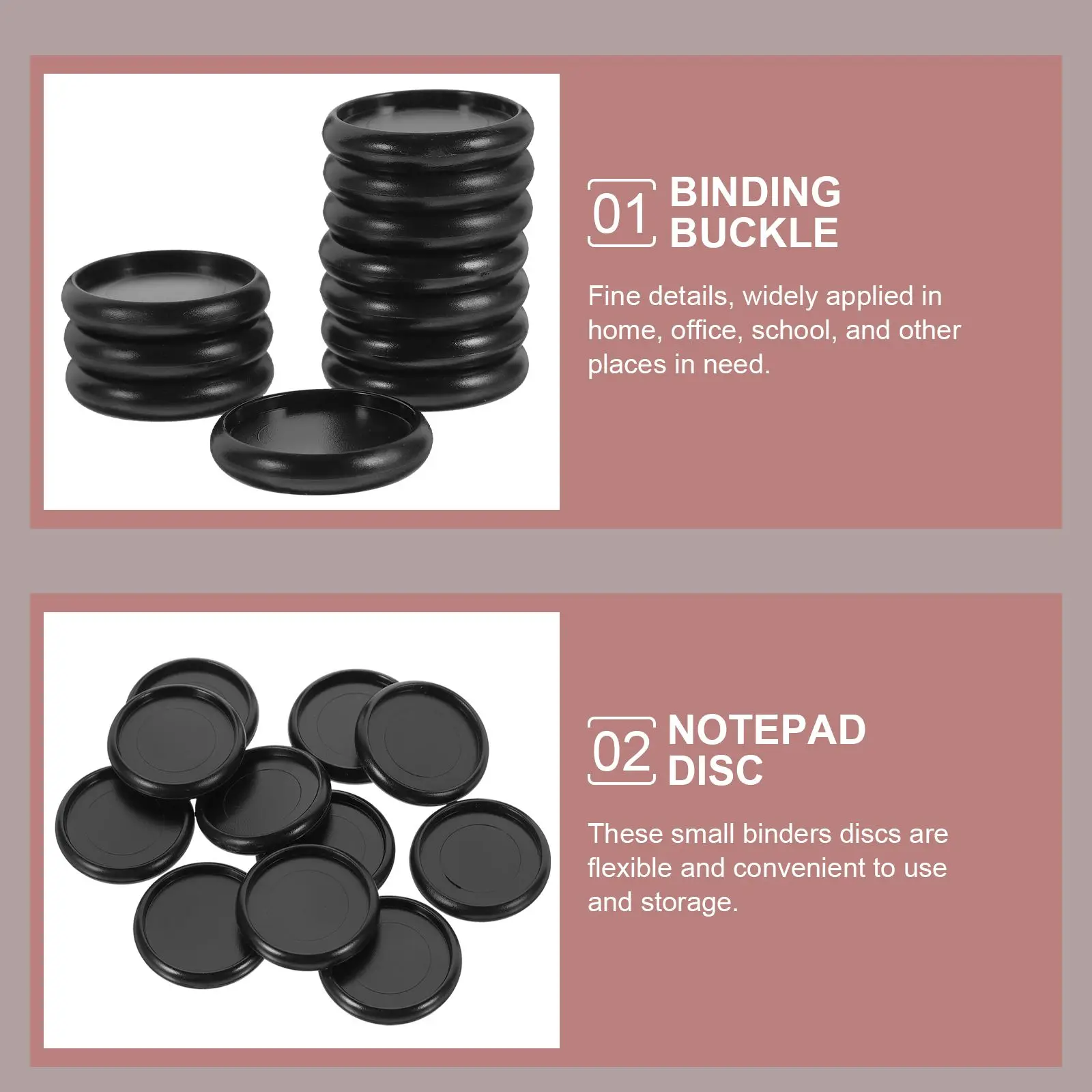 Expansion Mushroom Button Photo Album Binder Disc Plastic Round Discs