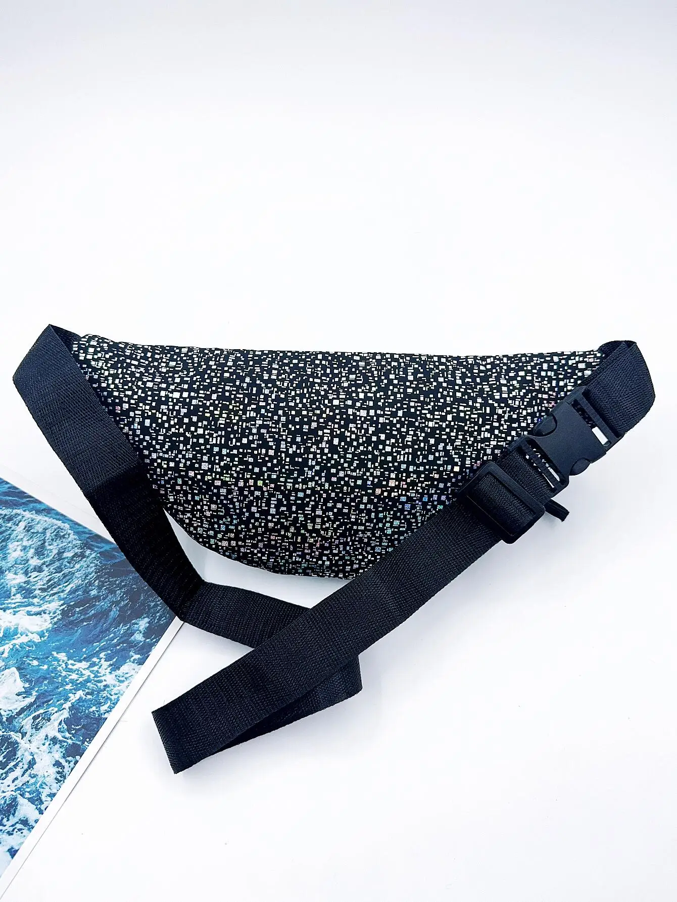 Sparkly Holográfico Fanny Pack para Mulheres, Bolsa de Cinto, Viagem, Crossbody, Moda, Pacote de Cintura, Bum Bag