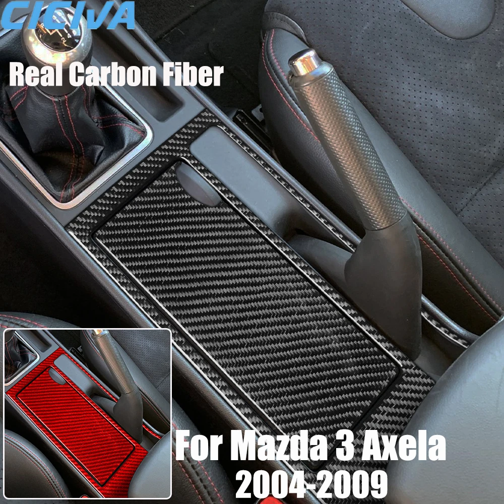 

Автомобильные аксессуары из настоящего углеродного волокна, держатель для чашки, накладка на ручной тормоз, мягкая наклейка для Mazda 3 Axela 2004 2005 2006 2007 2008 2009