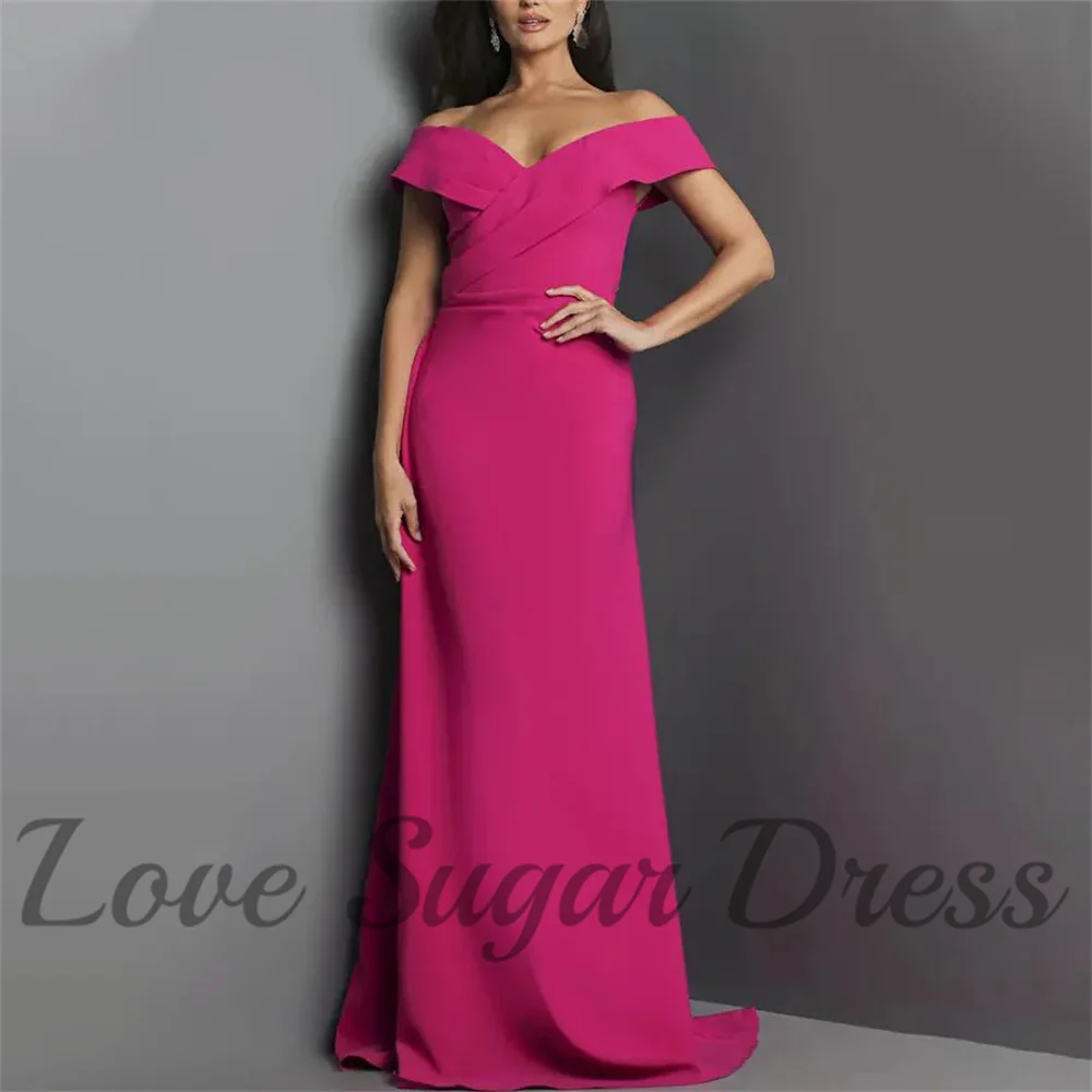 

Sexy Off Shoulder Evening Dress For Women Elegant A Line Prom Dresses Long Formal Party Gown vestidos de fiesta