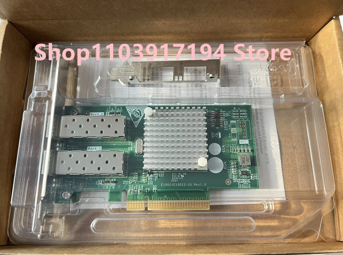 FOR Shuguang E10G42BTDA X520-DA2 82599ES Chip PCI-E Dual-port 10Gigabit Optical Network Card