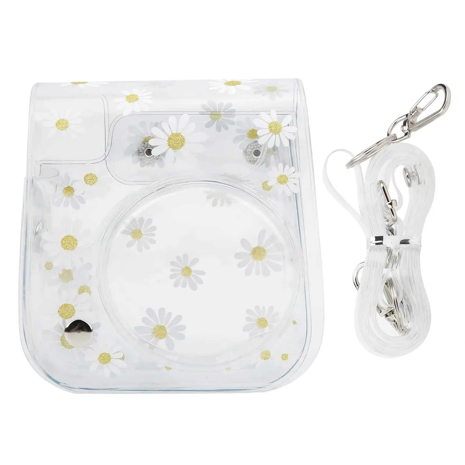 Transparent Small Camera Bag PVC Case with Shoulder Strap for Fujifilm Instax Mini 11/9/8