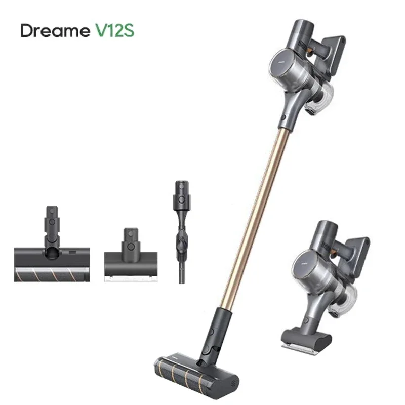 Dreame Handheld Vacuum Cleaner V12S Home Car Household Wireless Sweep 150000rpm 185AW Cyclone Suction Multifunctional Brush