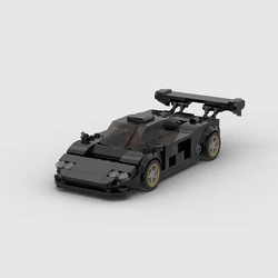 MOC Technical  Racing Sports Car Vehicle Speed Champion Racer Building Blocks Brick Creative Garage Toys for Boys gift