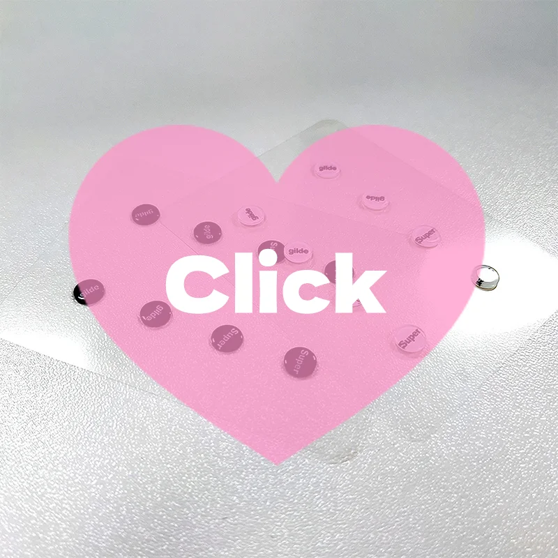 

1 Pack Glass Mouse Skates DIY Universal Dots Mouse Feet Pads Sticker for Gaming Mouse Anti-Slip Pad