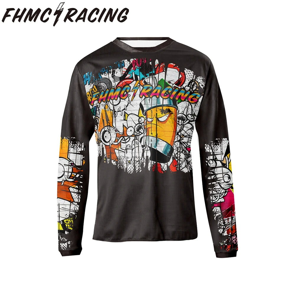 Motocross Jersey Long Sleeve DH BMX Cycling Top Motorcycle Bike Racewear Bike Cycling Jersey