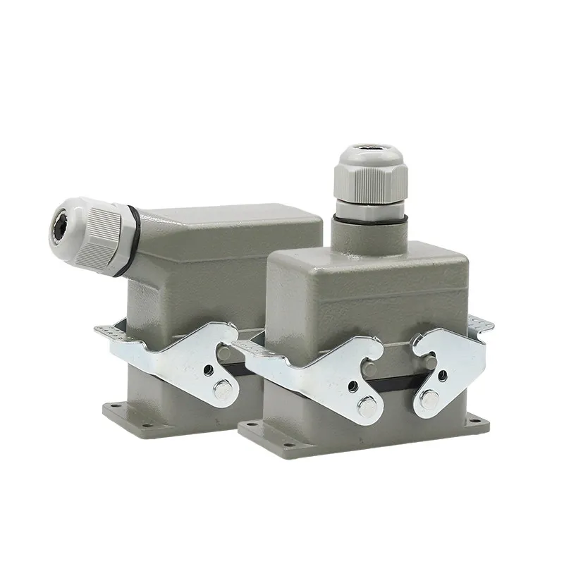 HDC Heavy Duty Connector HE Series 16A Male Female Housing Hot Runner Injection Molding Industrial Plug 4 6 10 16 20 24 32 48Pin