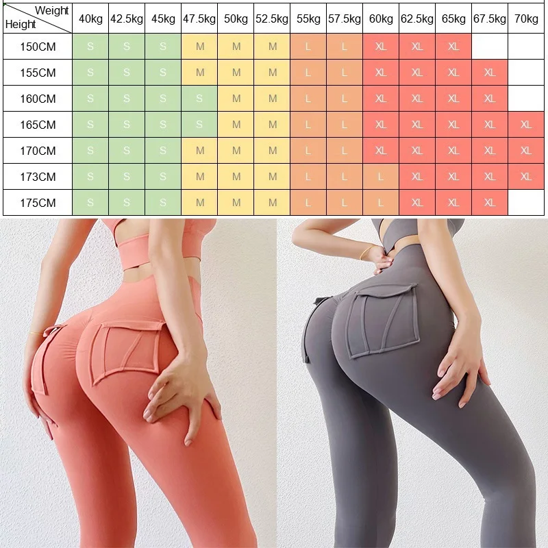 2024 SEXY Butt Yoga Pants High Waist Pocket Tights Women Sports Leggings Gym Fitness Trainer Girl Workout Running Trousers