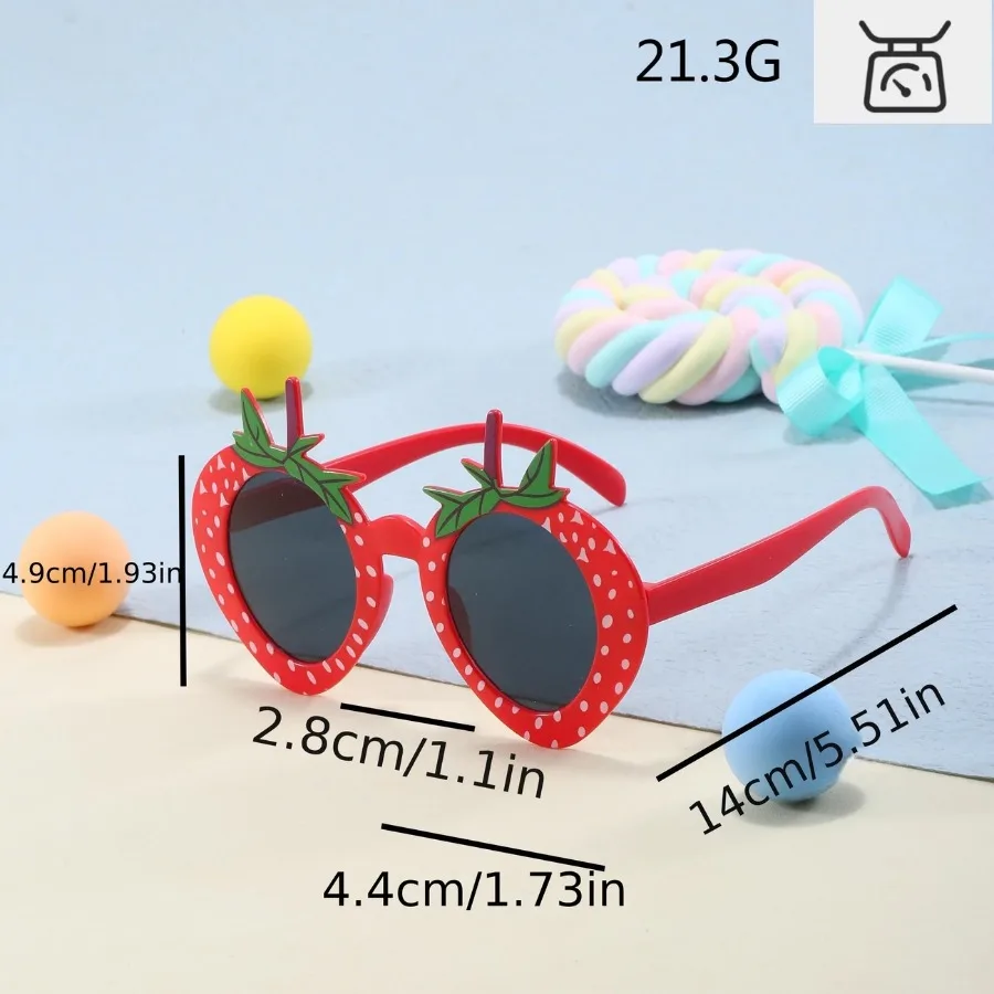 1-24PCS Fruit Eyeglasses Pineapple Sunglasses Luau Party Sunglasses Funny Sunglasses Dress Props for Hawaiian Party Supplies - view 5