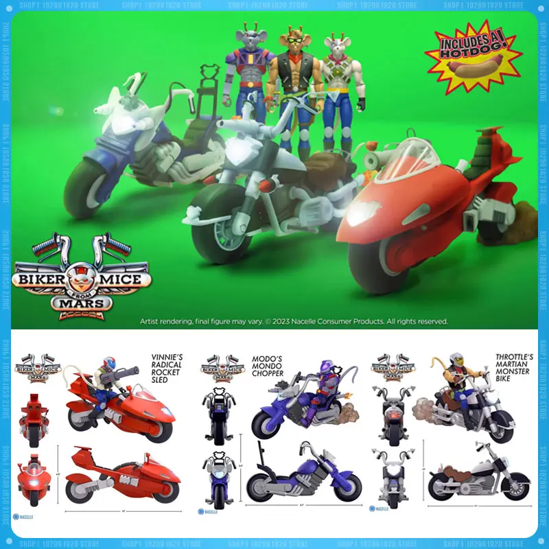 Pre-sell Nacelle 1/12 Biker Mice From Mars Motorcycle Action Anime  Figure Hobby Collection Ornaments Birthday Present Model Toy